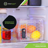 Dual Combination & Keyed Lockbox - Lockable Box for Everyday Use - Multi-Purpose Lock for Home & Office Safety - Made of Industrial-Grade Plastic - One Size (Clear)