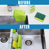 Sink Caddy with Self-Adhesive Sponge and Soap Holder, Kitchen Sink Rack, Stainless Steel Hanging In-Sink Caddy, Kitchen Sink Storage Organizer Basket and Sink Draining Towel Rack
