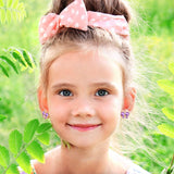 Hypoallergenic Kids Stud Earrings 925 Sterling Silver Gifts for Little Girls (Nickel Free)