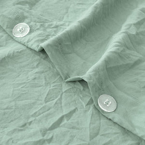 Quilt Cover Set Super King Size - Premium 1800TC Ultra-Soft Microfiber Cotton-Like Texture Super King Duvet Cover Set, Breathable and Cozy, 1 Duvet Cover with Buttons Closure and 2 Pillowcase (Super King,Sage Green)