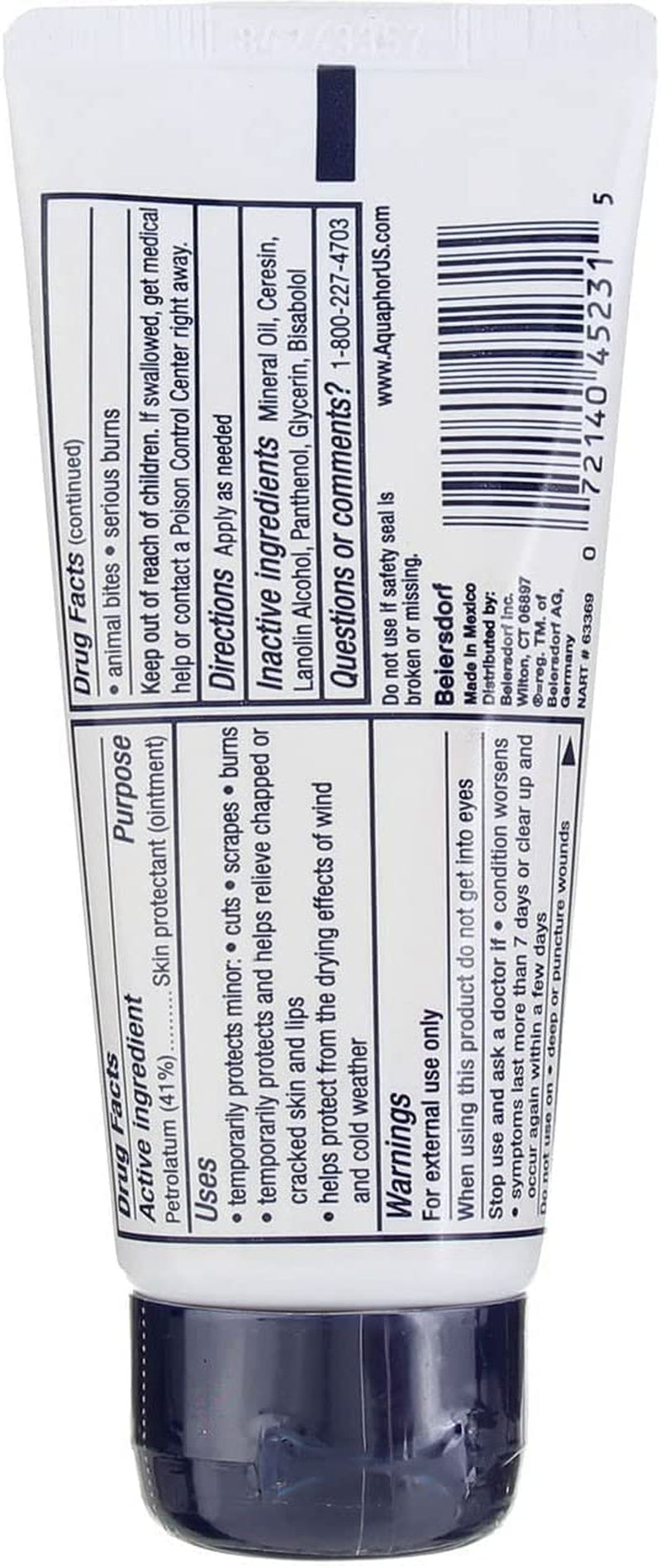 Aquaphor Healing Skin Ointment Advanced Therapy, 1.75 Oz