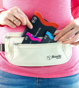 RFID Blocking Sleeves 15pcs with Color Coding, Identity Theft Prevention for Travel , Navy blue Pattan Australia