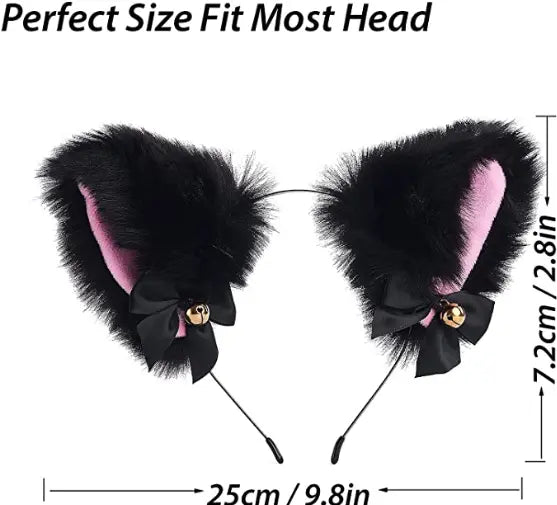 Jiaduo Cat Ears Headband Anime Cosplay Lolita Maid Kawaii Costume Accessories for Women, Girls Halloween Party pattanaustralia
