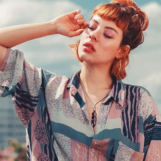 10 Pieces Hexagonal Crystal Pendant Necklace,  Full Wire Wrap Gemstone Necklace for Women Girls pattanaustralia