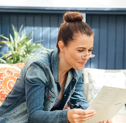 ThinOptics Keychain Case & Rectangular Reading Glasses Pattan Australia