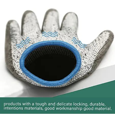 PU Coated Resistant Palm Hand Protection Work Gloves Pattan Australia
