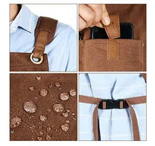 Load image into Gallery viewer, Heavy Duty, Adjustable Waxed Canvas Work Shop Apron for Men &amp; Women Pattan Australia
