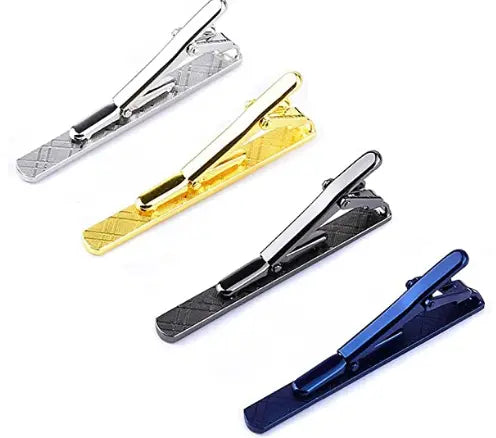 4 Pack Classical Regular Tie Clip Set Men's  Accessories Pattan Australia