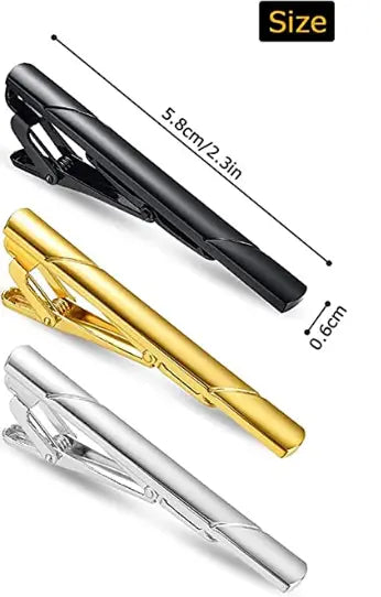 4 Pack Classical Regular Tie Clip Set Men's  Accessories Pattan Australia