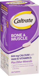 Bone & Muscle, with Calcium and Vitamin D3, 100 Tablets