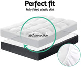 Queen Prime Pillowtop Mattress Topper Underlay Pad Mat Cover Q