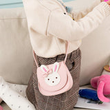 Little Girls' Cute Rabbit Crossbody Purse Small Bow Shoulder Bag Handbag for Kids Toddlers, Pink, One Size