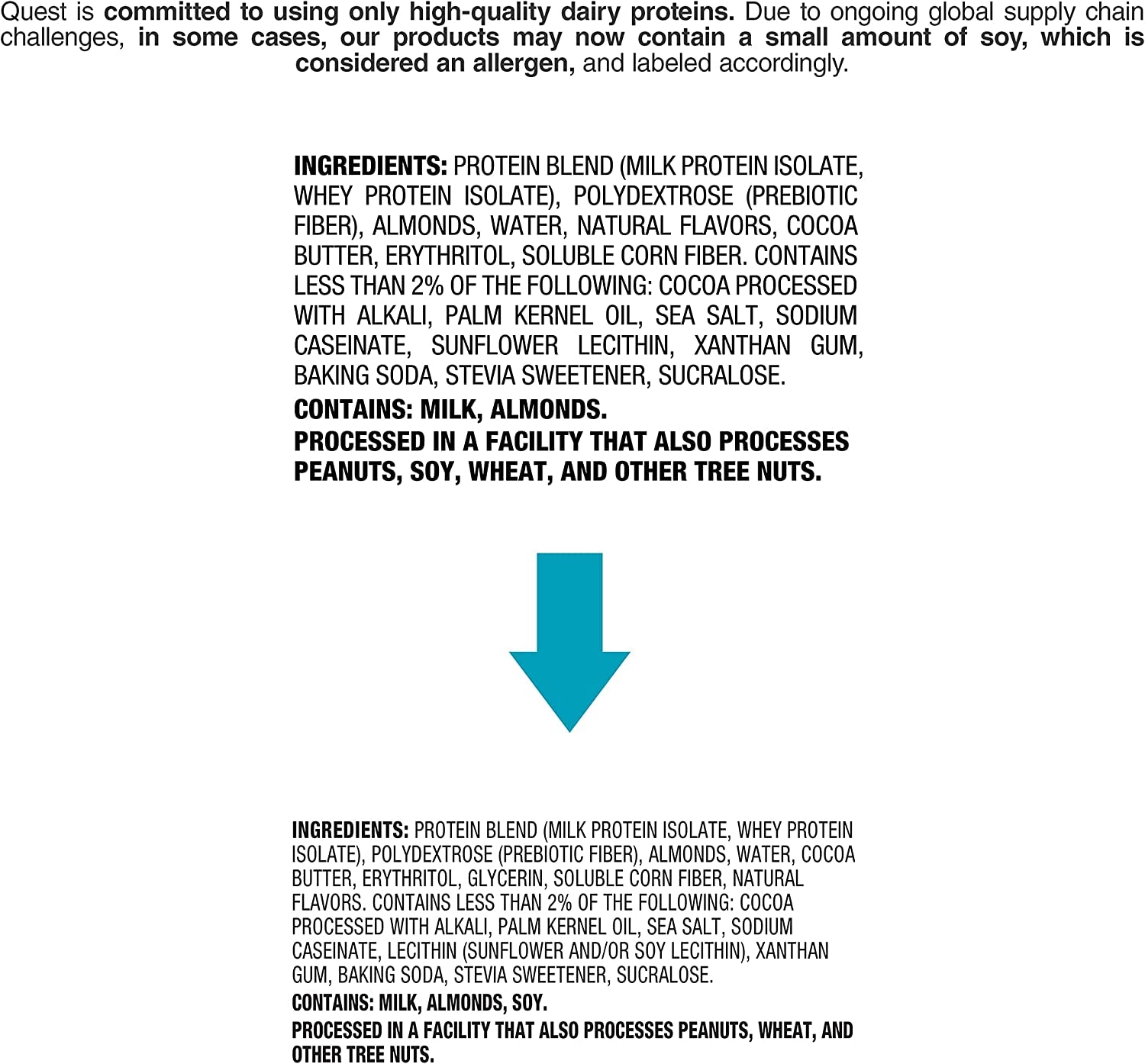 Cookies and Cream Protein Bar, High Protein, Low Carb, Keto Friendly, 12 Count