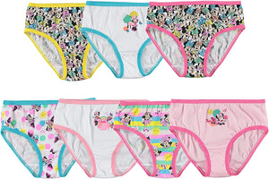Little Girls' Minnie Seven-Pack of Brief Underwear