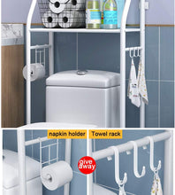Load image into Gallery viewer, Washer Storage Frames for over Toilet,Perforated-Free Storage Racks above the Washinghine,3-Layer Storage Racks,Bathroom Racks,Storage Cabinets on the Washinghine/Toilet Rack
