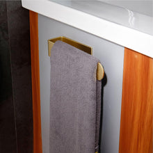 Load image into Gallery viewer, Bathroom Towel Holder Rack Adhesive,  Modern Thicken Rustproof Hand Towel Rack Bath Towel Bar for Bathroom Kitchen (Aluminium, Gold，20Cm)
