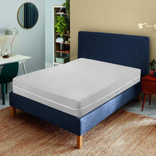 Load image into Gallery viewer, 100% Poly Cotton Mattress Cover Fully Total Encasement Zipped Mattress Protector Single Double Bed King Super King Matress Cover with Zip anti Bug Easy Care (Light Grey, King)

