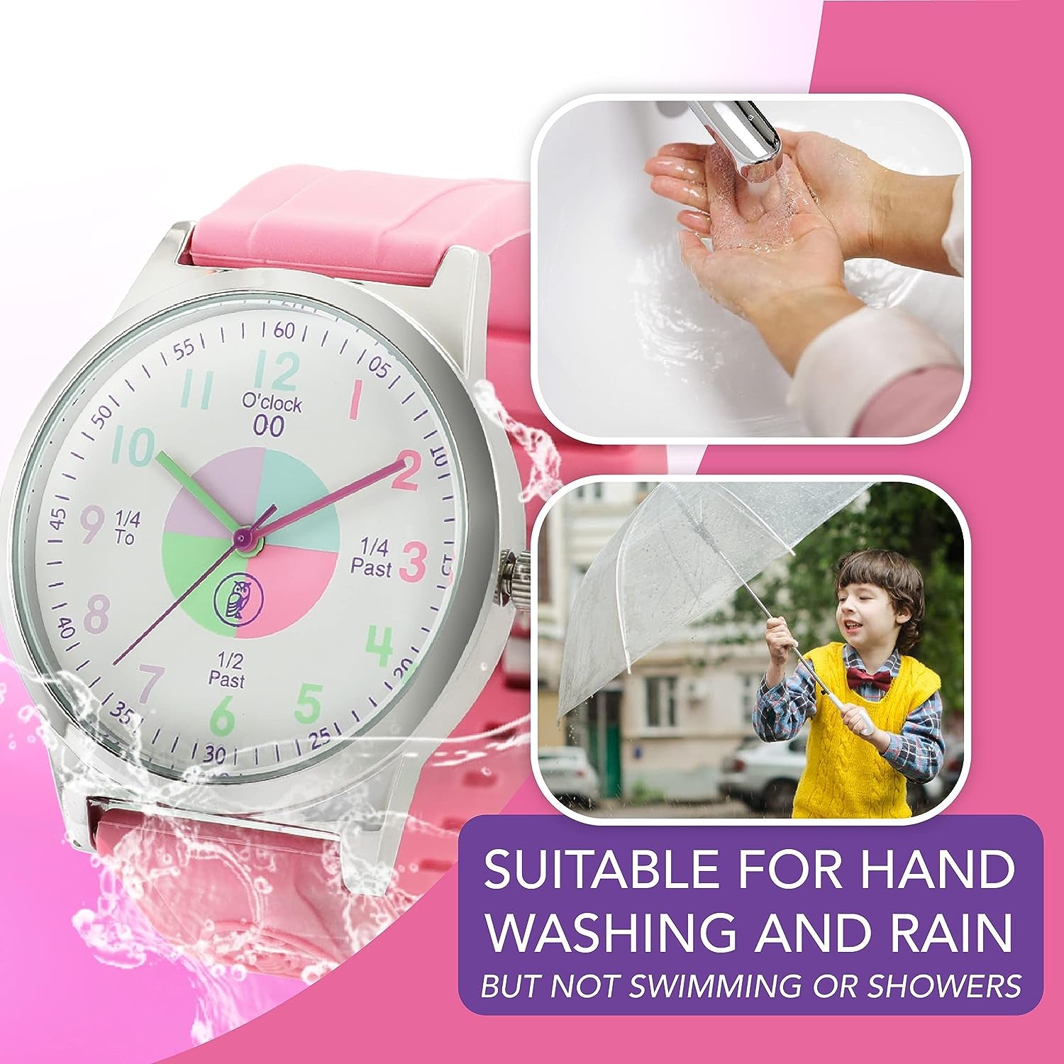 Kids Watch - Analog Watches for Kids. Great for Boys and Girls Aged 4+. Perfect Kids Analog Watch Telling Time Teaching Tool.