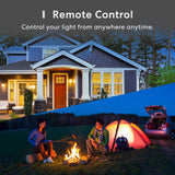 Light Bulb Smart Wifi LED Bulb Dimmable Multicolor RGBWW, Remote Control, Equivalent 60W E27 2700K-6500K 810 Lumens Compatible with Homekit Siri, Alexa, Smartthings and Google Home, 2 Pack