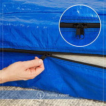 Load image into Gallery viewer, Mattress Bag with Handles for Moving and Storage - Queen Size - Extra Thick, Reusable, Waterproof Material - Strong Zipper (Blue, Queen)
