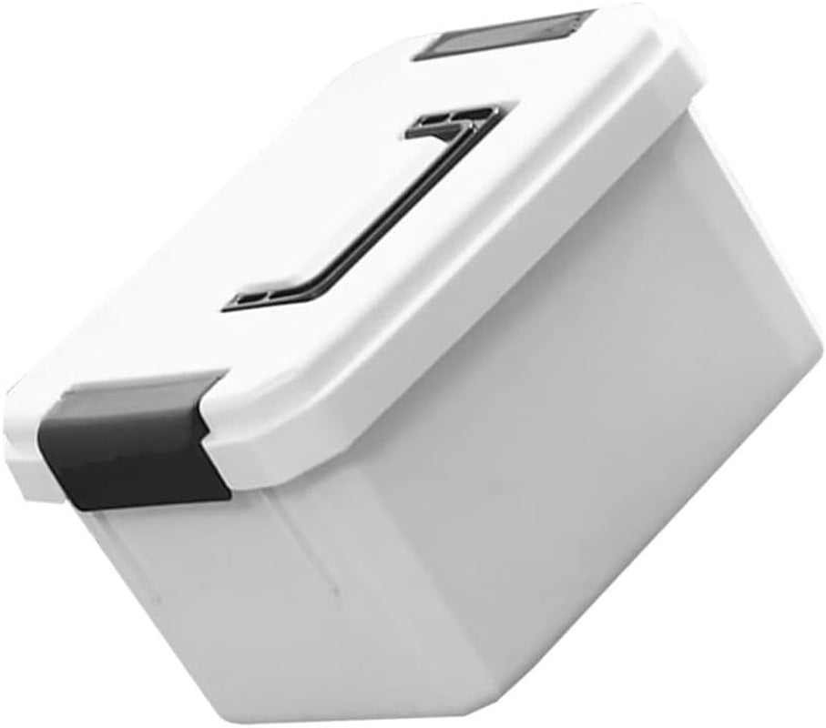 Plastic Household First Aid Bin Box Medicine Storage Box Family Emergency Box Portable Medicine Storage Latch Container Holder White