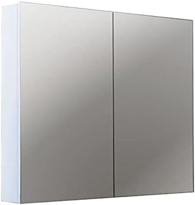 Pencil Edge Wall Hung Bathroom Toilet Shower Mirror Cabinet, Shaving Cabinet, Makeup Mirror, Vanity Mirror, Storage Wall Mirror 750 X 720 X 150Mm