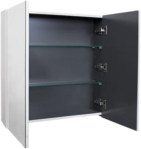 Pencil Edge Wall Hung Bathroom Toilet Shower Mirror Cabinet, Shaving Cabinet, Makeup Mirror, Vanity Mirror, Storage Wall Mirror 750 X 720 X 150Mm
