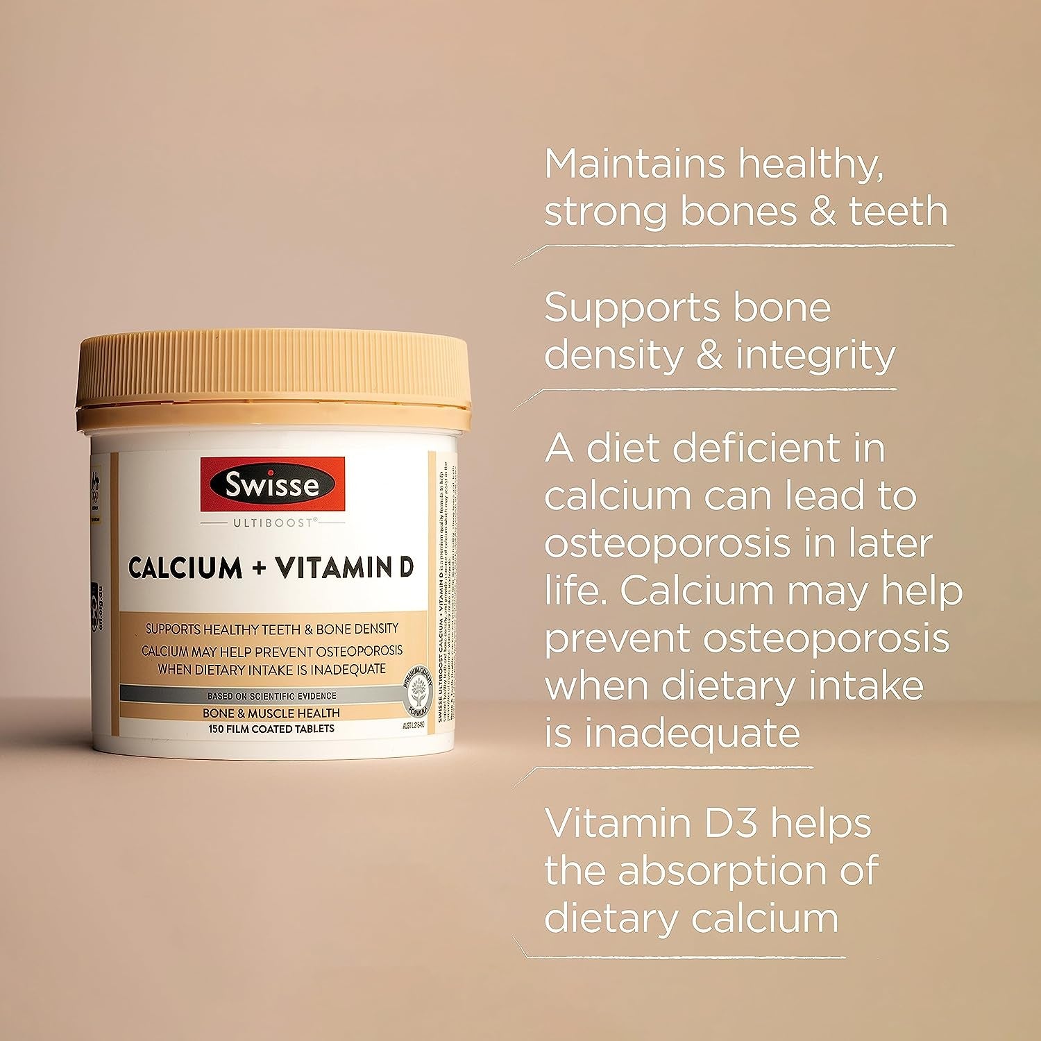 Ultiboost Calcium + Vitamin D 90 Tablets