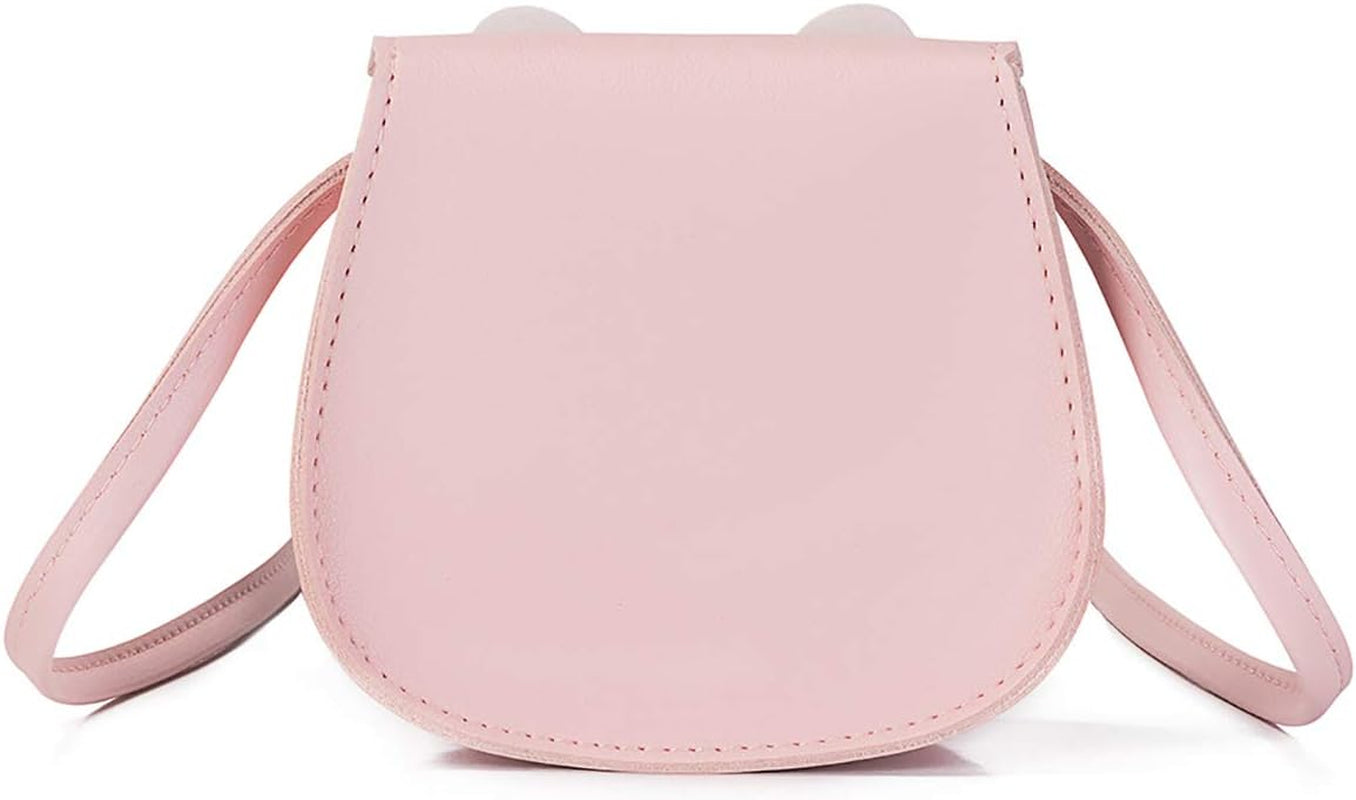 Little Girls' Cute Rabbit Crossbody Purse Small Bow Shoulder Bag Handbag for Kids Toddlers, Pink, One Size
