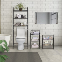 Load image into Gallery viewer, Bathroom Storage Shelf over Toilet Space Saver, Freestanding Shelves for Bath Essentials, Planters, Books, Etc
