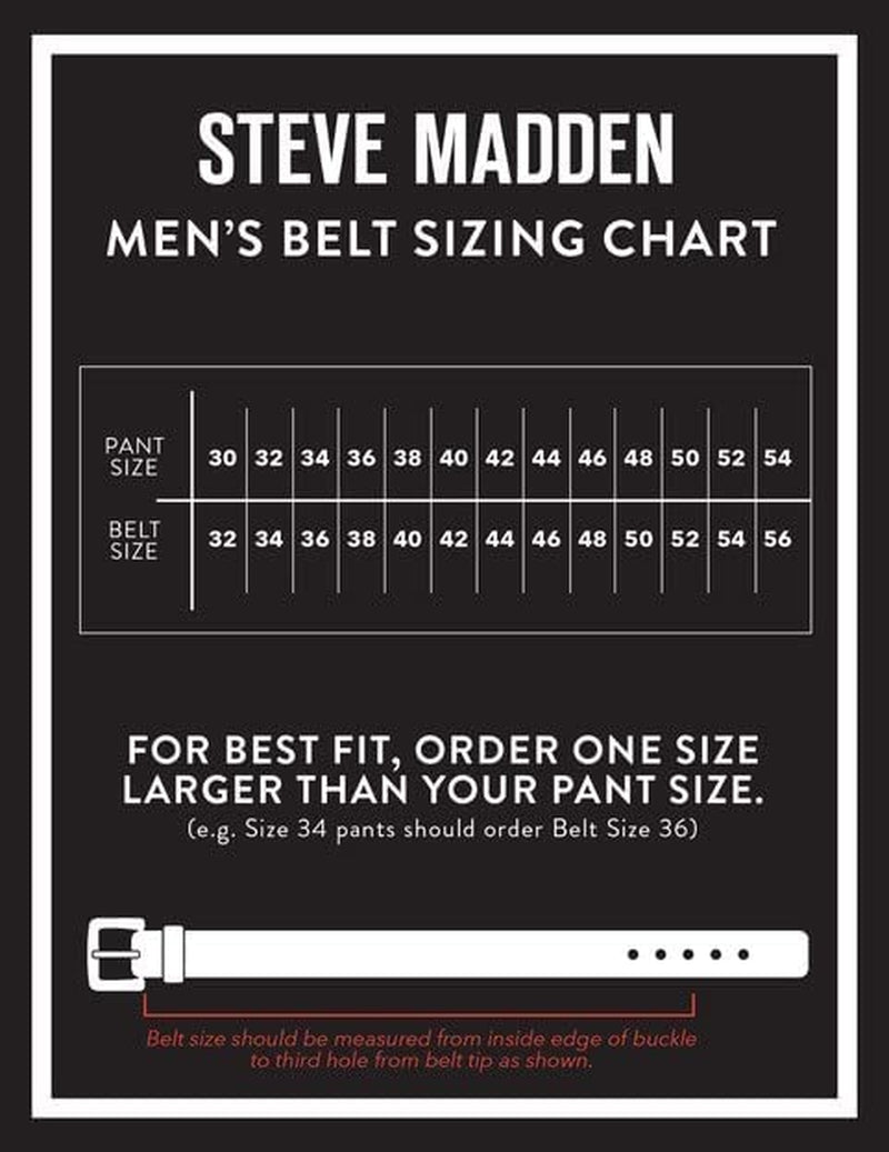 Men'S Dress Casual Every Day Leather Belt