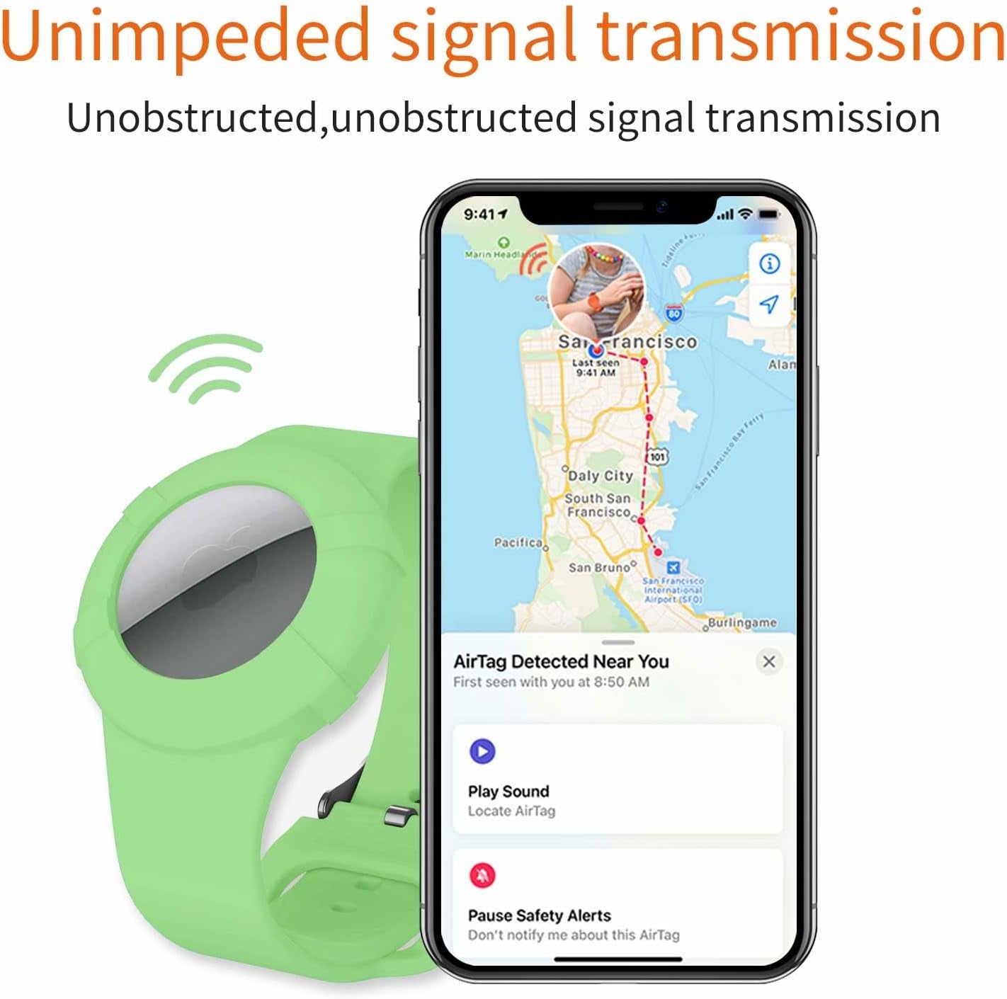 Airtag Wristband Kids,Airtag Bracelet for Kids Toddler Baby Children Elders,Silicone Watch Band for Airtag 2021.