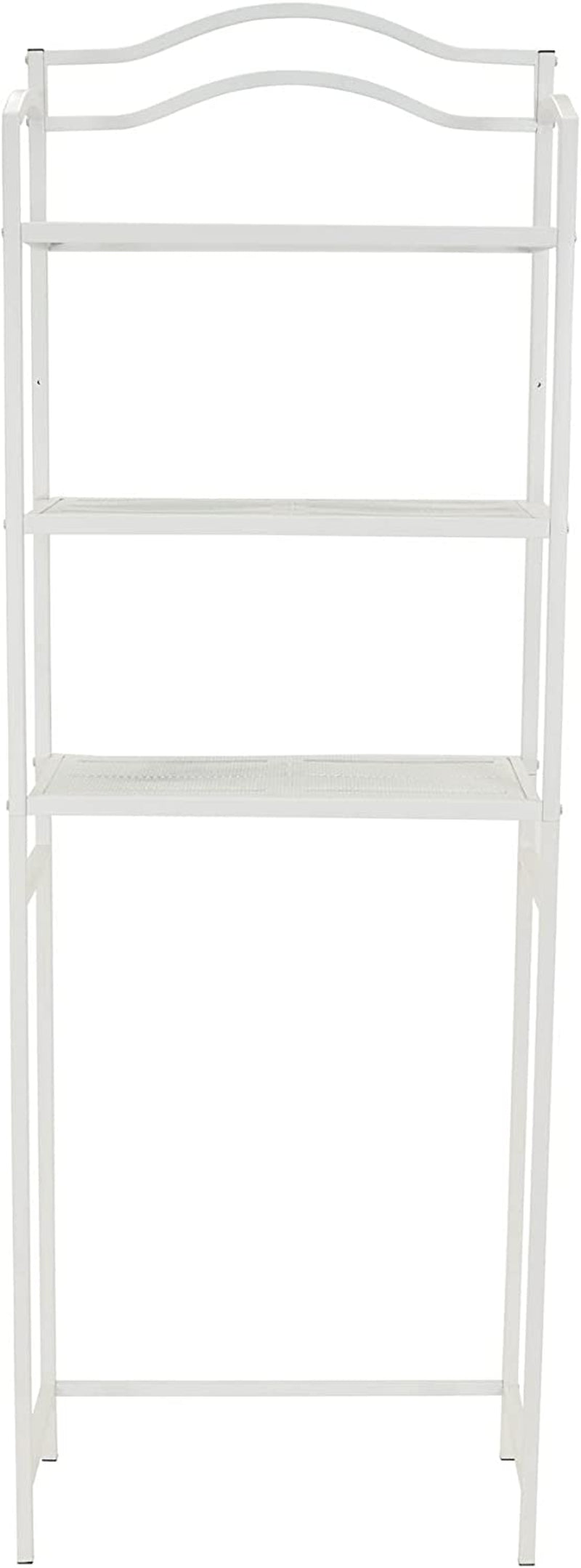 3-Tier Metal over the Toilet Bathroom Storage Shelf, White