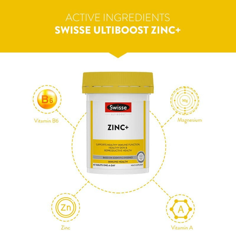 Ultiboost Zinc+ Tablets, 60 Count