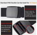 Men'S Elastic Stretch Belts, Webbing Canvas Sports Belt for Men Women with Plastic Buckle for Outdoor Work Travel Golf, Adjustable Casual Belts for Pants Size below 46 Inches [49"Long 1.5"Wide]