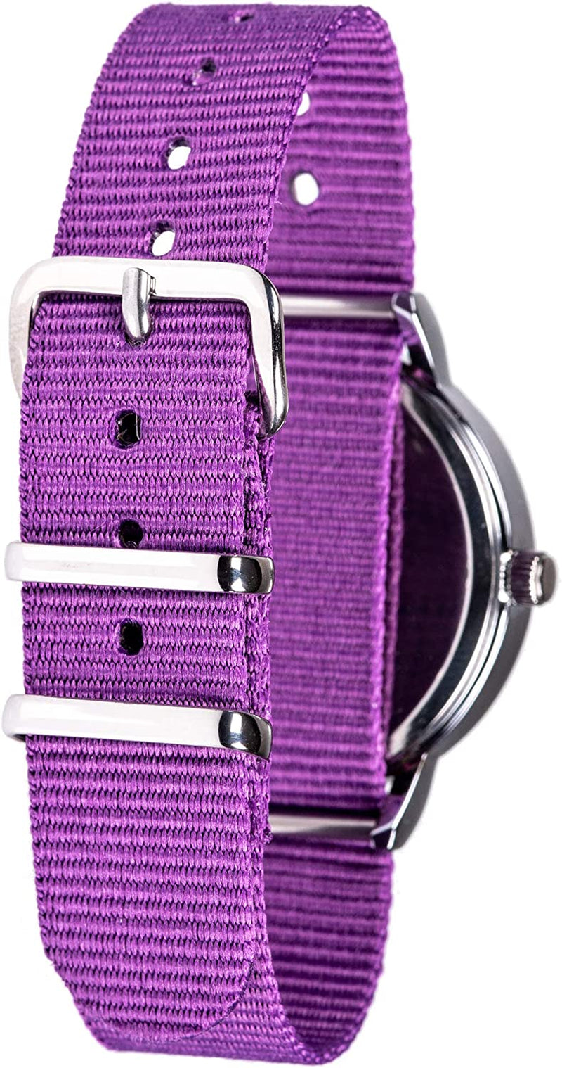 Learn the Time Past/To Children'S Watch Purple #ERW-COL-PT