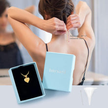 Load image into Gallery viewer, Small Heart Cremation Urn Necklace for Ashes Stainless Steel Memorial Ash Pendant Keepsake Jewelry
