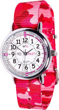 Load image into Gallery viewer, Learn the Time Past/To Girls Watch Pink Camo #ERW-WP-PT-PC

