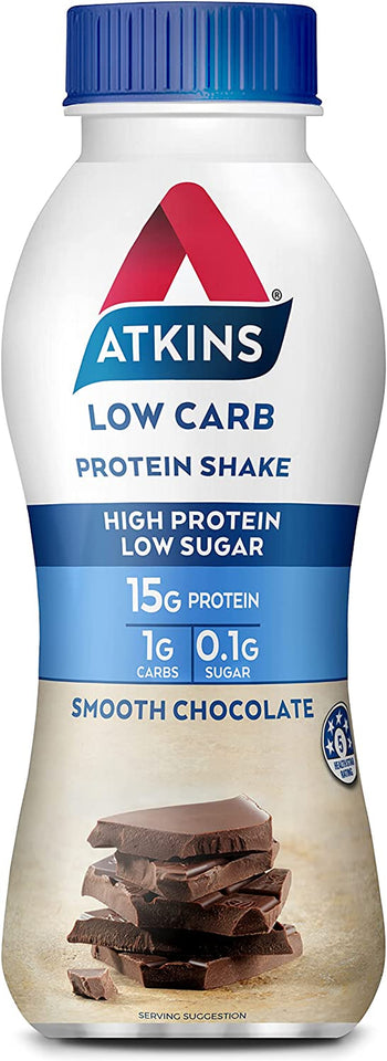 Low Carb Protein-Rich Shake Smooth Chocolate Drink 330Ml, Pack of 6