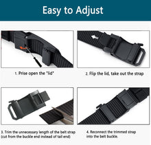 Load image into Gallery viewer, Men&#39;S Belt,  Ratchet Belt for Men Casual, Nylon Jeans Belt with Click Buckle, Breathable Fabric Waist Strap Easy Adjustable Trim to Fit
