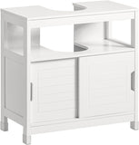 FRG128-II-W Vanity Unit Bathroom Furniture with Foot Padding White