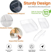 Load image into Gallery viewer, Refrigerator Organizer Bins, Set of 9 Clear Plastic Fridge Storage Containers for Freezer Kitchen Countertops Pantry Organization, BPA Free
