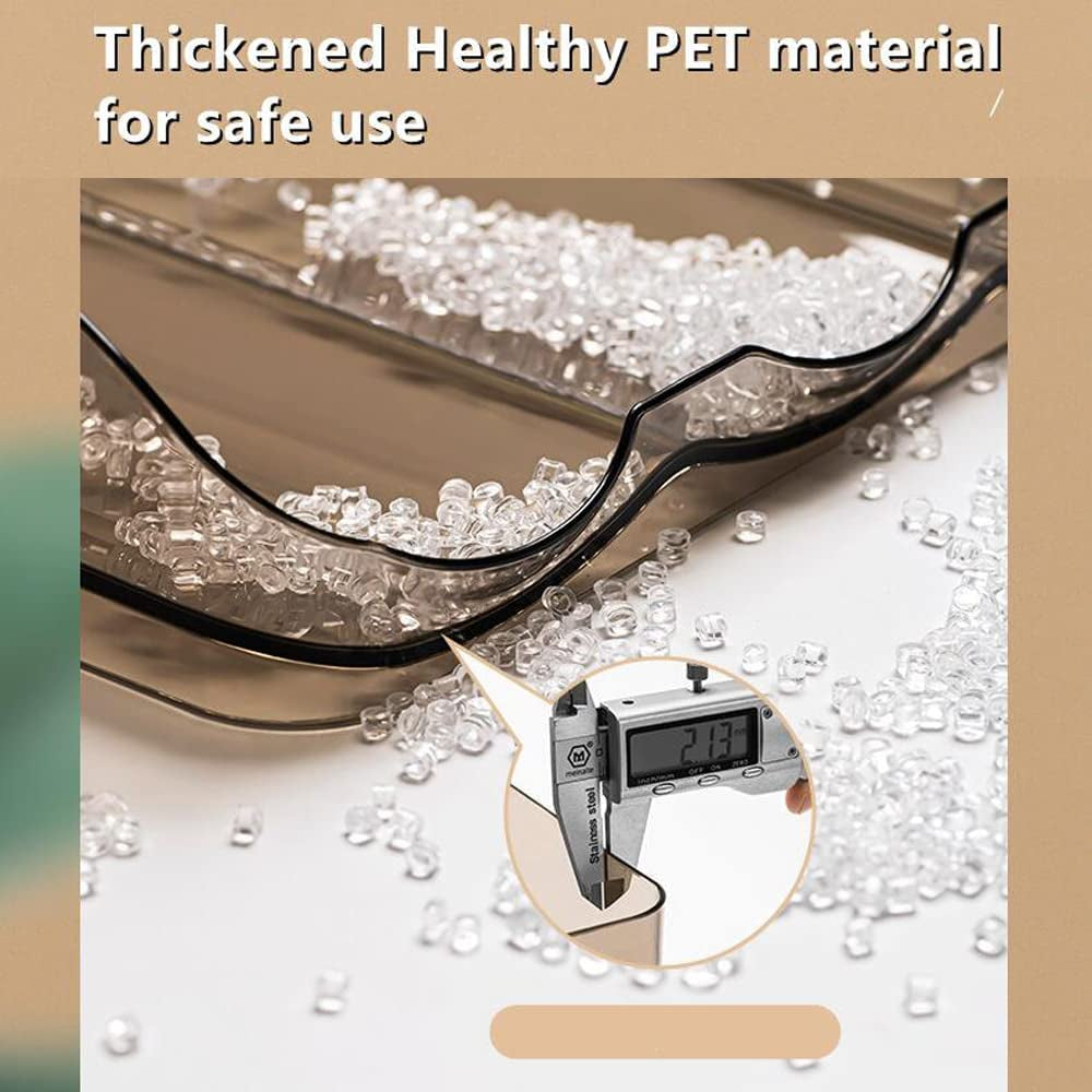 Automatic Rolling Egg Tray Storage Box Kitchen Stackable Holder Storage Container with Lid for Refrigerator Large Capacity Household Egg Fresh Tray Fridge Dispenser Organizer Bin Transparent (3-Tier)