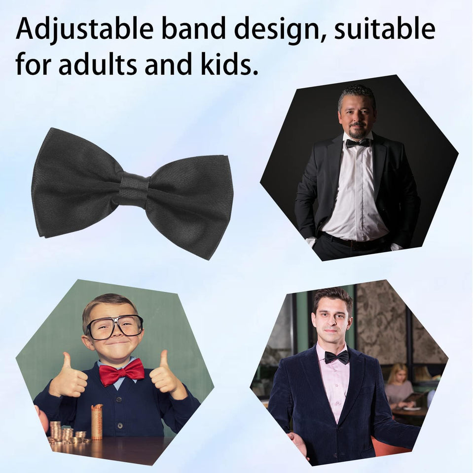 Elegant Pre-Tied Adjustable Men'S Bow Tie for Boys