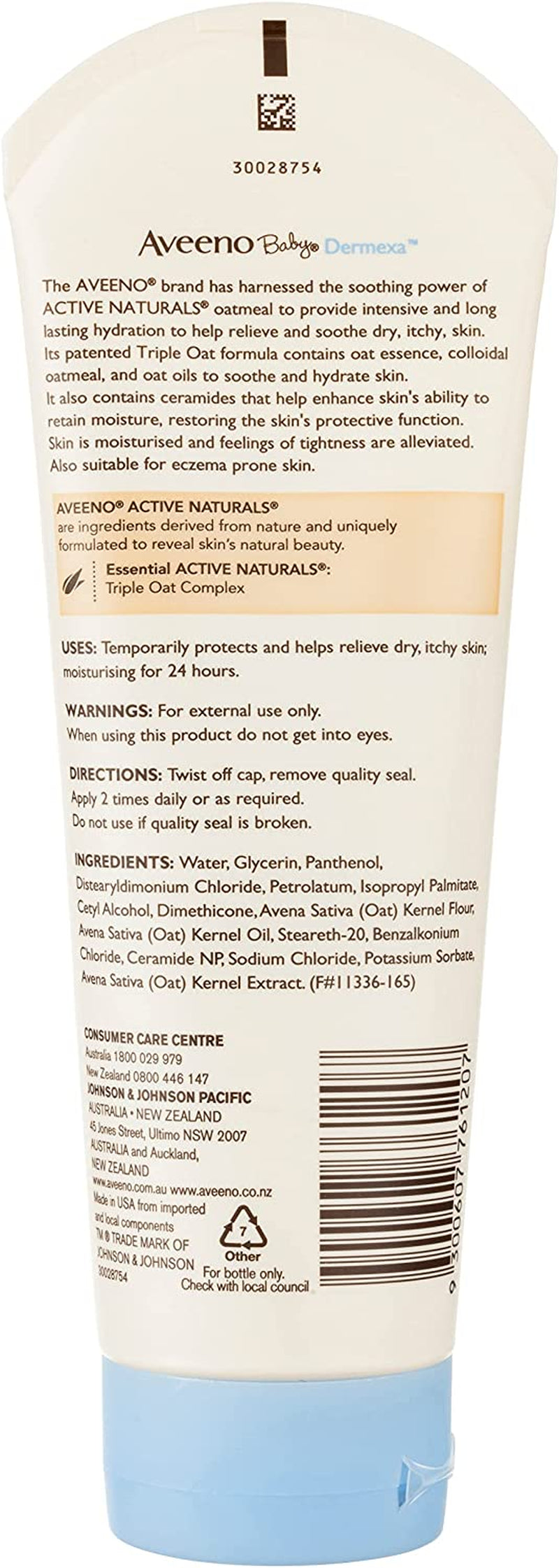 Dermexa Fragrance Free Moisturising Cream 206G