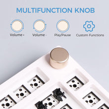 Load image into Gallery viewer, TH80 Pro 75% 80 Keys Hot Swap Bluetooth 5.0/2.4Ghz/Wired Keyboard PCB Mounting Plate Kit with Dampener Foams, South-Facing Leds, Compatible with 3/5 Pin Switch for Win/Mac PS5 PS4 Xbox(White)
