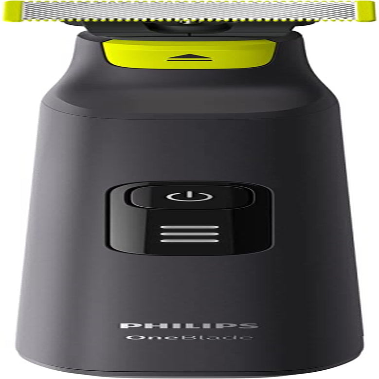 Oneblade Pro Face Shaver Trimmer with Rechargeable 90Min Li-Ion Battery, 1 Hour Charge Time, 14-Length Precision Comb and LED Digital Display, Chrome, QP6530/15