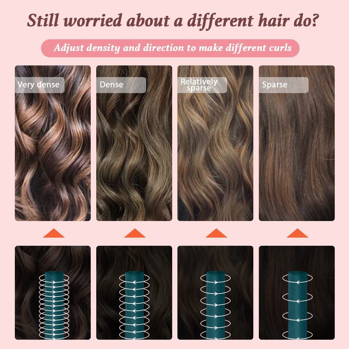 Heatless Hair Curler, Heatless Curls, Women Heatless Curling Rod Headband, Soft and Comfortable Sleep Silk Heatless Curls Ribbon, Curling Iron Kit for DIY Styling of Long Hair