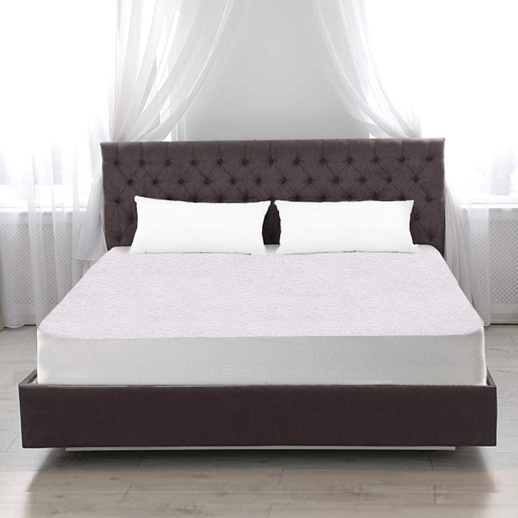 Terry Cotton Fully Fitted Waterproof Mattress Protector in Queen Size