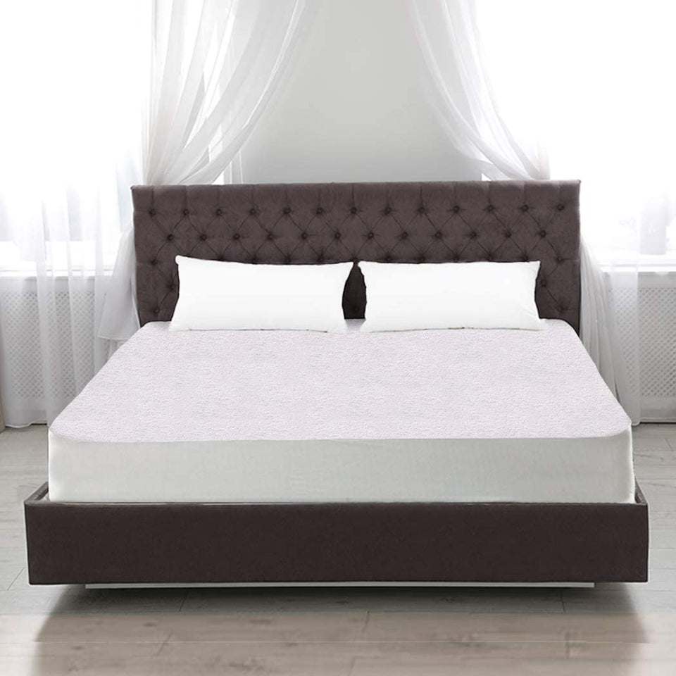 Terry Cotton Fully Fitted Waterproof Mattress Protector in Queen Size